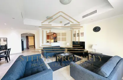 Apartment - 2 Bedrooms - 3 Bathrooms for rent in East Porto Drive - Porto Arabia - The Pearl Island - Doha