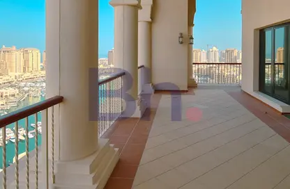 Terrace image for: Penthouse - 5 Bedrooms - 6 Bathrooms for rent in Tower 6 - Porto Arabia - The Pearl Island - Doha, Image 1