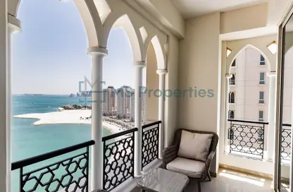 Apartment - 2 Bedrooms - 3 Bathrooms for rent in Viva East - Viva Bahriyah - The Pearl Island - Doha