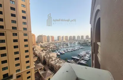 شقة - غرفة نوم - 2 حمامات للايجار في طريق بورتو الغربي - بورتو أرابيا - جزيرة اللؤلؤة - الدوحة