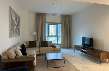 شقة - غرفة نوم - 2 حمامات للايجار في برج وست باي - الخليج الجنوبي - الخليج الغربي - الدوحة