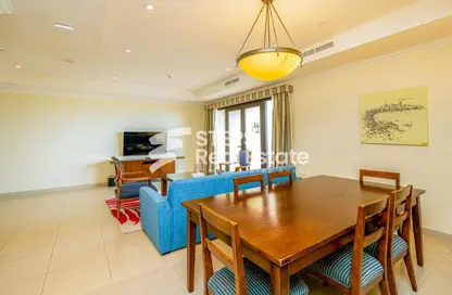 شقة - 2 غرف نوم - 3 حمامات للايجار في طريق بورتو الغربي - بورتو أرابيا - جزيرة اللؤلؤة - الدوحة