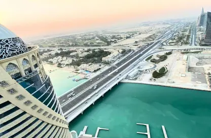 Apartment - 1 Bedroom - 2 Bathrooms for rent in Zig Zag Tower A - Zig Zag Towers - West Bay - Doha