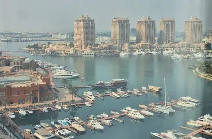 شقة - غرفة نوم - 2 حمامات للايجار في طريق بورتو الشرقي - بورتو أرابيا - جزيرة اللؤلؤة - الدوحة