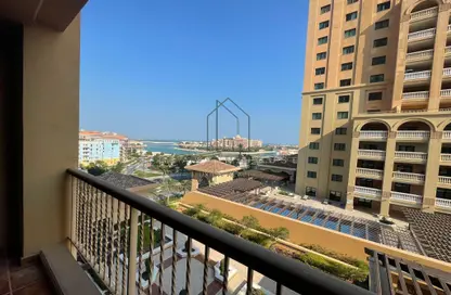 Balcony image for: Apartment - 1 Bathroom for rent in East Porto Drive - Porto Arabia - The Pearl Island - Doha, Image 1