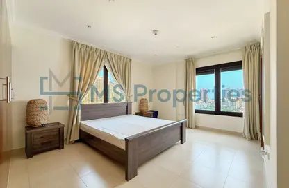 شقة - 2 غرف نوم - 2 حمامات للايجار في طريق بورتو الشرقي - بورتو أرابيا - جزيرة اللؤلؤة - الدوحة