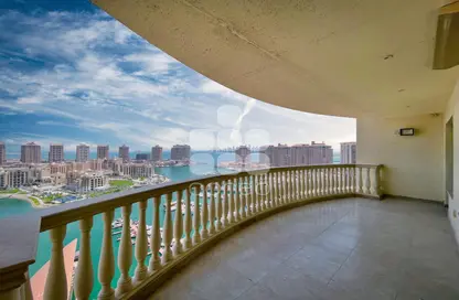 Apartment - 3 Bedrooms - 3 Bathrooms for rent in Bab Al Riviera - Porto Arabia - The Pearl Island - Doha
