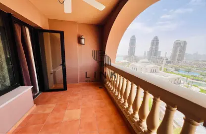 شقة - غرفة نوم - 2 حمامات للايجار في طريق بورتو الشرقي - بورتو أرابيا - جزيرة اللؤلؤة - الدوحة