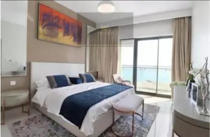 Room / Bedroom image for: Apartment - 2 Bedrooms - 3 Bathrooms for rent in East Porto Drive - Porto Arabia - The Pearl Island - Doha, Image 1