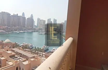 Apartment - 1 Bedroom - 2 Bathrooms for rent in East Porto Drive - Porto Arabia - The Pearl Island - Doha