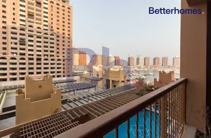 Balcony image for: Apartment - 2 Bedrooms - 3 Bathrooms for rent in Tower 11 - Porto Arabia - The Pearl Island - Doha, Image 1