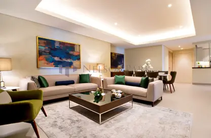 Apartment - 3 Bedrooms - 5 Bathrooms for rent in Abraj Bay - Abraj Quartiers - The Pearl Island - Doha