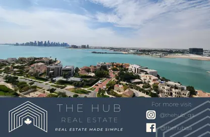 Water View image for: Apartment - 2 Bedrooms - 3 Bathrooms for rent in Tower 4 - Porto Arabia - The Pearl Island - Doha, Image 1