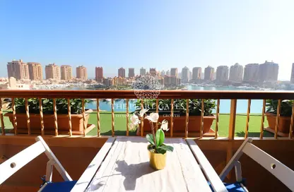 Balcony image for: Apartment - 3 Bedrooms - 3 Bathrooms for sale in East Porto Drive - Porto Arabia - The Pearl Island - Doha, Image 1