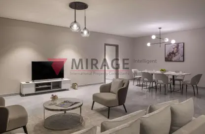 Living / Dining Room image for: Apartment - 3 Bedrooms - 2 Bathrooms for rent in Old Airport Road - Old Airport Road - Doha, Image 1