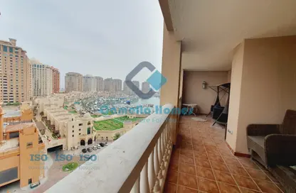 Apartment - 2 Bedrooms - 3 Bathrooms for rent in East Porto Drive - Porto Arabia - The Pearl Island - Doha