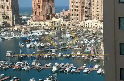 شقة - غرفة نوم - 2 حمامات للايجار في طريق بورتو الغربي - بورتو أرابيا - جزيرة اللؤلؤة - الدوحة