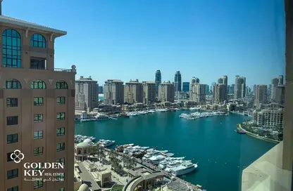 Apartment - 1 Bedroom - 2 Bathrooms for rent in West Porto Drive - Porto Arabia - The Pearl Island - Doha