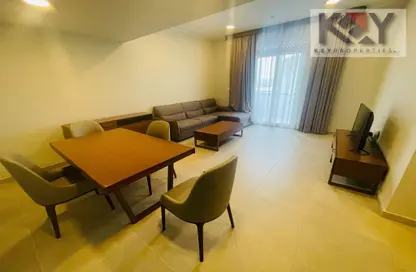 Living / Dining Room image for: Apartment - 1 Bedroom - 2 Bathrooms for rent in Fox Hills - Lusail, Image 1
