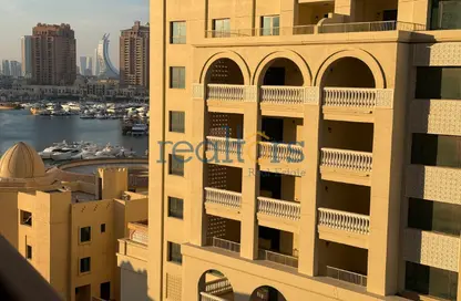 شقة - غرفة نوم - 2 حمامات للايجار في طريق بورتو الغربي - بورتو أرابيا - جزيرة اللؤلؤة - الدوحة