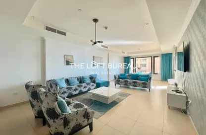 Apartment - 1 Bedroom - 2 Bathrooms for rent in West Porto Drive - Porto Arabia - The Pearl Island - Doha