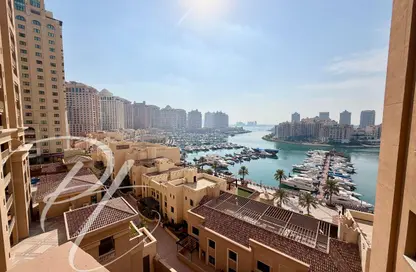 شقة - غرفة نوم - 2 حمامات للايجار في برج 18 - بورتو أرابيا - جزيرة اللؤلؤة - الدوحة