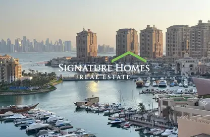 شقة - غرفة نوم - 2 حمامات للايجار في برج 13 - بورتو أرابيا - جزيرة اللؤلؤة - الدوحة