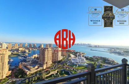 Apartment - 2 Bedrooms - 3 Bathrooms for rent in Abraj Bay - Abraj Quartiers - The Pearl Island - Doha