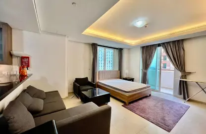 Apartment - Studio - 1 Bathroom for rent in Viva West - Viva Bahriyah - The Pearl Island - Doha