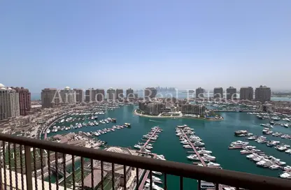 شقة - غرفة نوم - 2 حمامات للايجار في طريق بورتو الغربي - بورتو أرابيا - جزيرة اللؤلؤة - الدوحة