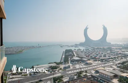 شقة - غرفة نوم - 2 حمامات للايجار في لوسيل ريسيدينس - منطقة المارينا - الوسيل