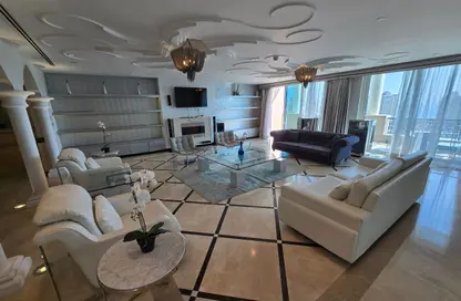 (بنتهاوس  (روف - 7 غرف نوم - 8 حمامات للايجار في برج 11 - فيفا بحرية - جزيرة اللؤلؤة - الدوحة