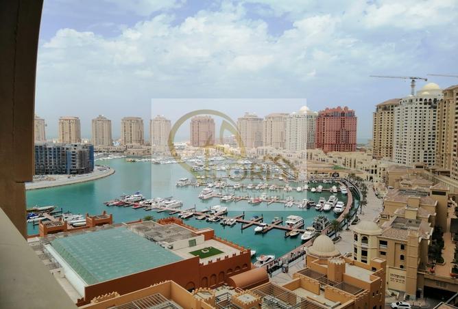 شقة - غرفة نوم - 2 حمامات للبيع في طريق بورتو الشرقي - بورتو أرابيا - جزيرة اللؤلؤة - الدوحة