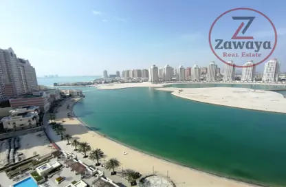 Apartment - 2 Bedrooms - 4 Bathrooms for rent in Viva West - Viva Bahriyah - The Pearl Island - Doha