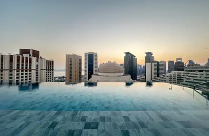 شقة - غرفة نوم - 2 حمامات للايجار في برج وست باي - الخليج الجنوبي - الخليج الغربي - الدوحة