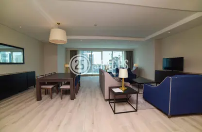 Living / Dining Room image for: Apartment - 2 Bedrooms - 3 Bathrooms for sale in Centara West Bay Residences  and  Suites Doha - Diplomatic Street - West Bay - Doha, Image 1
