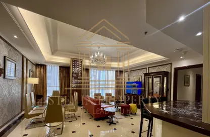 شقق فندقية - 2 غرف نوم - 2 حمامات للايجار في برج وست باي - الخليج الجنوبي - الخليج الغربي - الدوحة