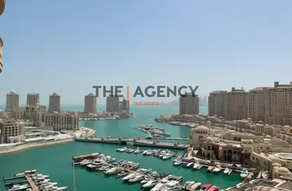 Apartment - 3 Bedrooms - 3 Bathrooms for rent in One Porto Arabia - Porto Arabia - The Pearl Island - Doha