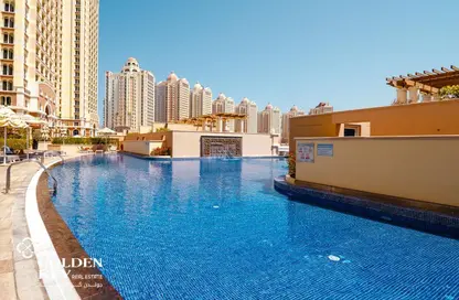 شقة - غرفة نوم - 2 حمامات للايجار في فيفا غرب - فيفا بحرية - جزيرة اللؤلؤة - الدوحة