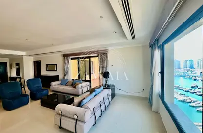 Apartment - 1 Bedroom - 2 Bathrooms for rent in East Porto Drive - Porto Arabia - The Pearl Island - Doha