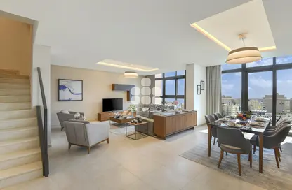 Apartment - 3 Bedrooms - 5 Bathrooms for rent in Le Mirage City Walk - Fereej Bin Mahmoud South - Fereej Bin Mahmoud - Doha