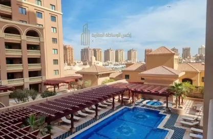 شقة - غرفة نوم - 2 حمامات للايجار في طريق بورتو الشرقي - بورتو أرابيا - جزيرة اللؤلؤة - الدوحة