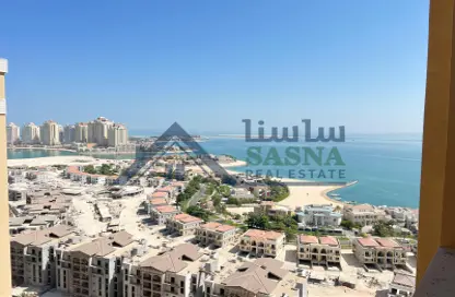 Water View image for: Apartment - 1 Bedroom - 2 Bathrooms for rent in Tower 28 - Porto Arabia - The Pearl Island - Doha, Image 1