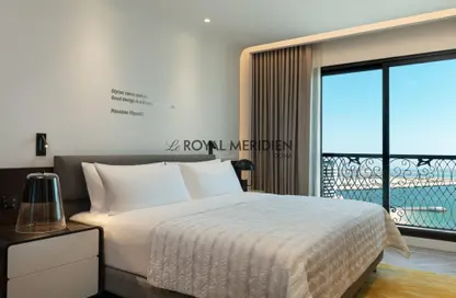 Room / Bedroom image for: Apartment - 1 Bedroom - 1 Bathroom for rent in Lusail City - Lusail, Image 1
