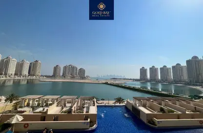 شقة - غرفة نوم - 2 حمامات للايجار في فيفا غرب - فيفا بحرية - جزيرة اللؤلؤة - الدوحة