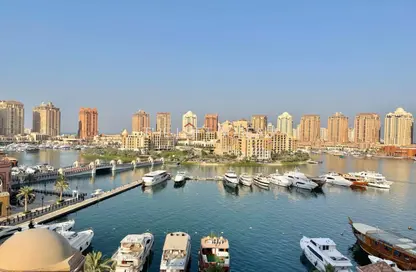 شقة - غرفة نوم - 2 حمامات للايجار في طريق بورتو الغربي - بورتو أرابيا - جزيرة اللؤلؤة - الدوحة