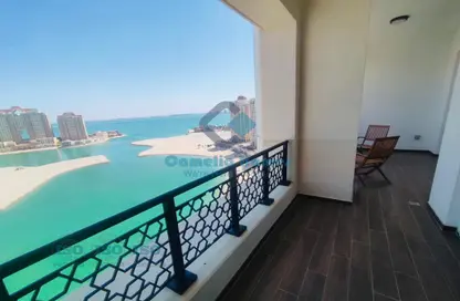 Balcony image for: Apartment - 2 Bedrooms - 3 Bathrooms for sale in Viva East - Viva Bahriyah - The Pearl Island - Doha, Image 1