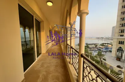 Apartment - 3 Bedrooms - 5 Bathrooms for rent in Viva West - Viva Bahriyah - The Pearl Island - Doha