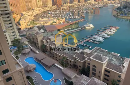 Apartment - 2 Bedrooms - 3 Bathrooms for sale in East Porto Drive - Porto Arabia - The Pearl Island - Doha