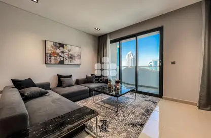 Living Room image for: Apartment - 2 Bedrooms - 3 Bathrooms for rent in Lusail Residence - Marina District - Lusail, Image 1